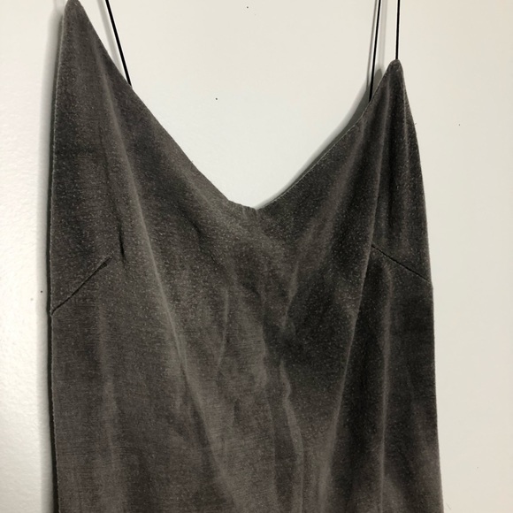 Grey suede dress - Picture 4 of 6